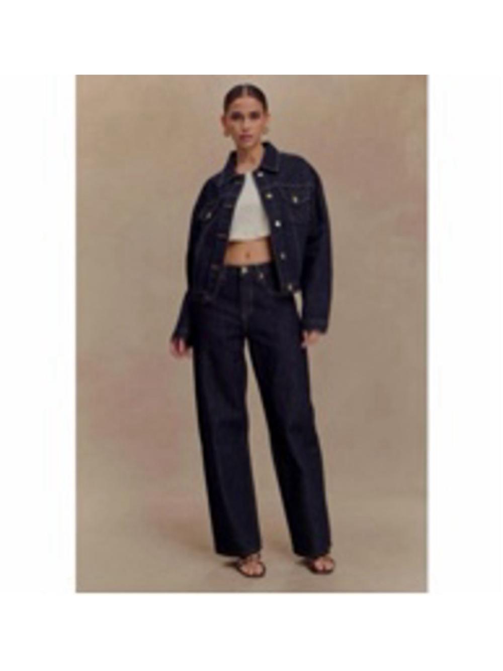 Women's Meshki Dark Blue Wide Leg Jeans Size 10